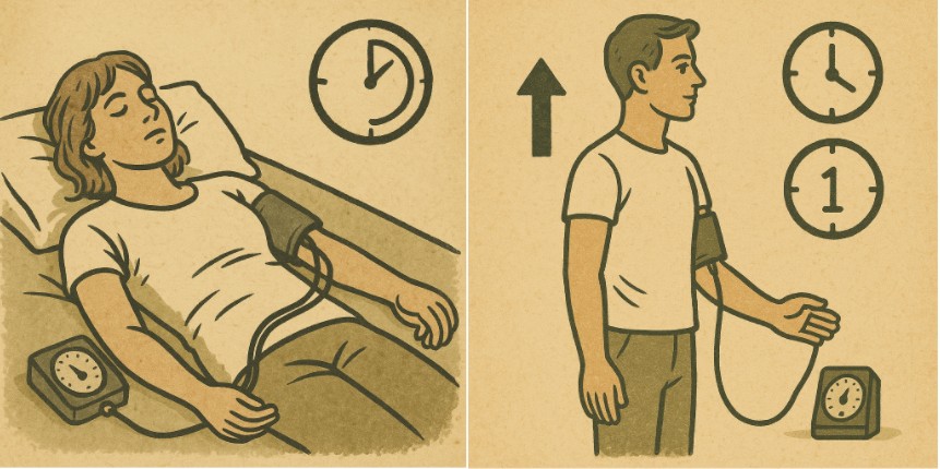 기립성저혈압 자가측정방법