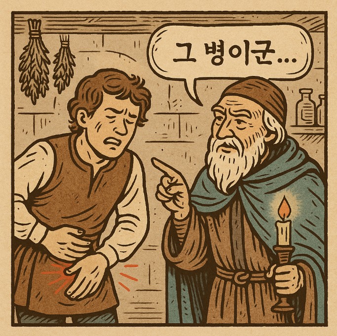 맹장염 옛날사진이미지