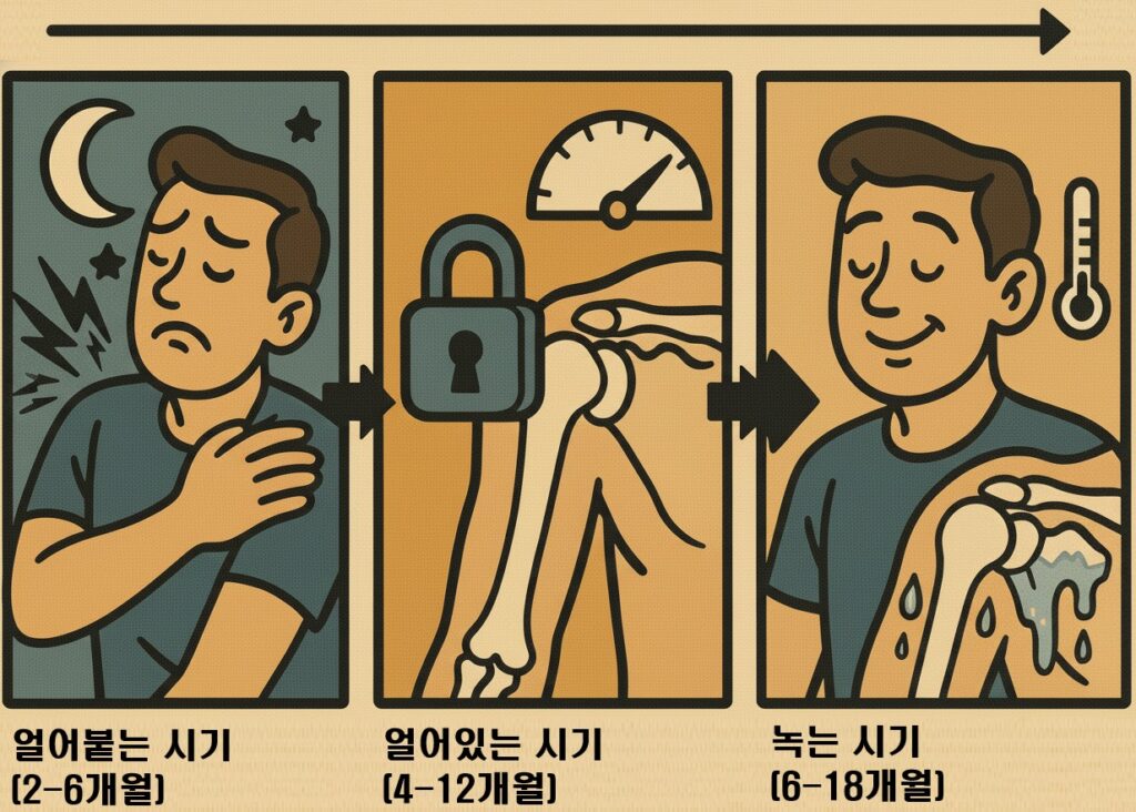 오십견의 자연경과에 대한 이미지