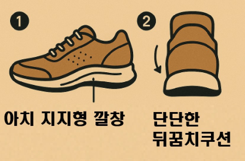 족저근막염에 좋은 신발 이미지 