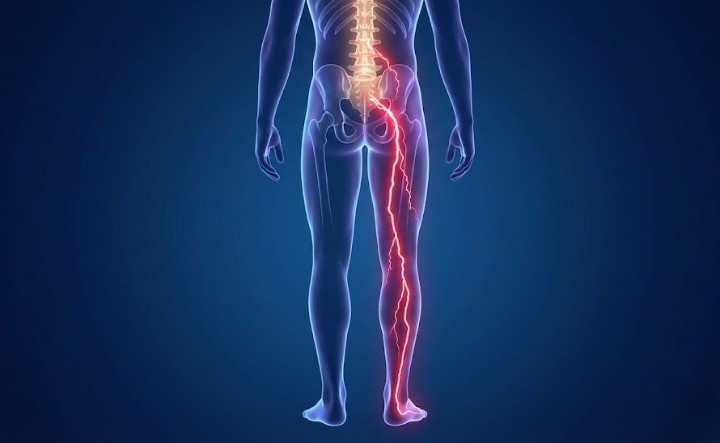 다리에 전기가 오는 이미지