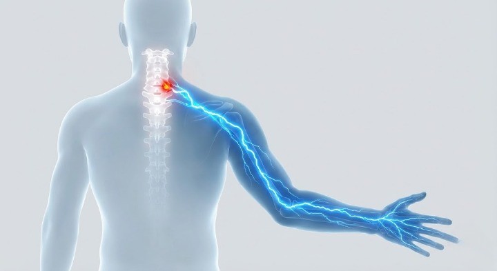 팔로 전기가 오는 이미지