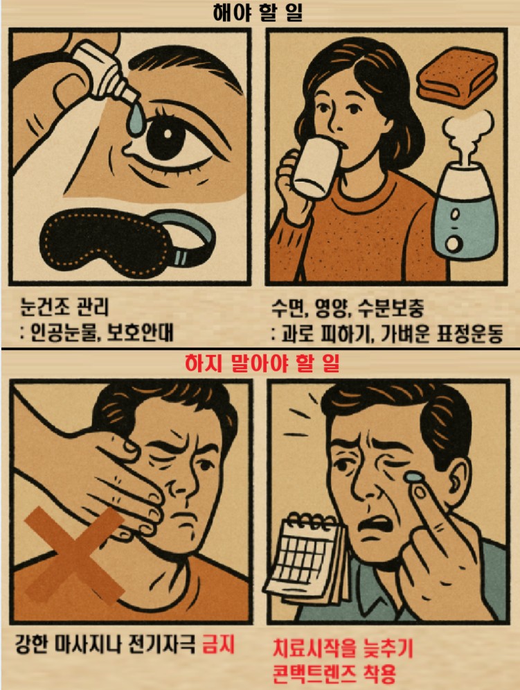 벨마비에서 해야할 일과 하지 말아야 할 일을 보여주는 4컷만화 이미지