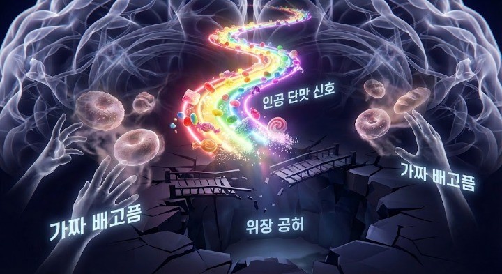 제로음료는 뇌를 속인다는 이미지