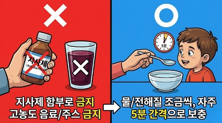 탈수의 신호가 있을때 해야할일과 하면안되는 일