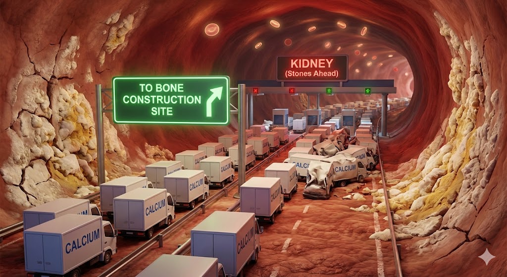 혈관에서 칼슘을 이동시키는 이미지